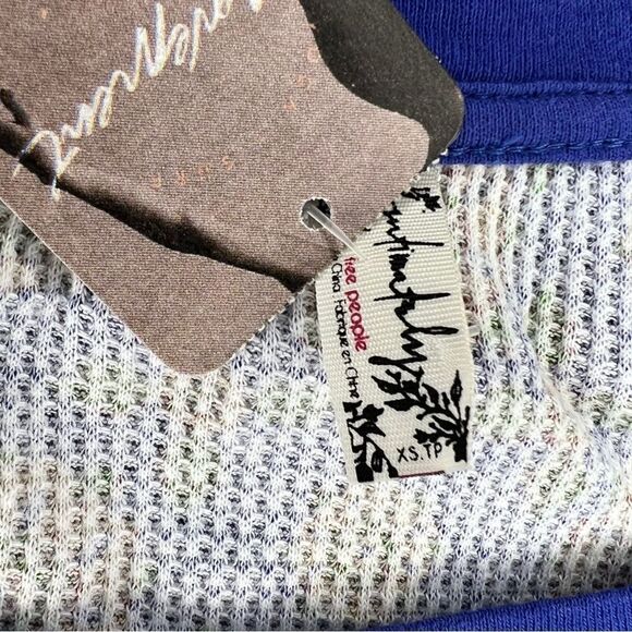 Free People Early Night Thermal Top in Blue - Picture 3 of 10